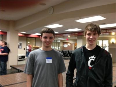 3rd Place POE team members, Brian Kohler and Matthew Helmick